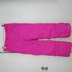 Columbia/ Bugaboo- Juniors Bright Pink Adjustable SNOW Pants Ski/tubeSz.14/16